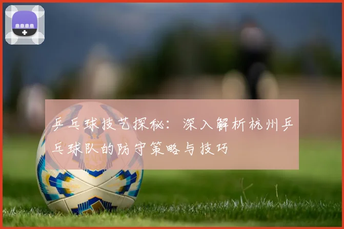 乒乓球技艺探秘：深入解析杭州乒乓球队的防守策略与技巧